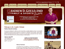 Tablet Screenshot of andrewdgoulddmd.com